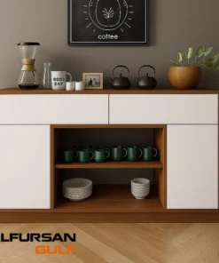 Alternative view of ركن قهوة لون بني وأبيض