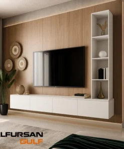 طاولة وأدراج تلفزيون