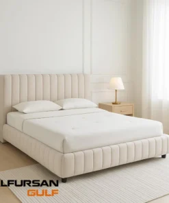 Alternative view of سرير مخملي عصري